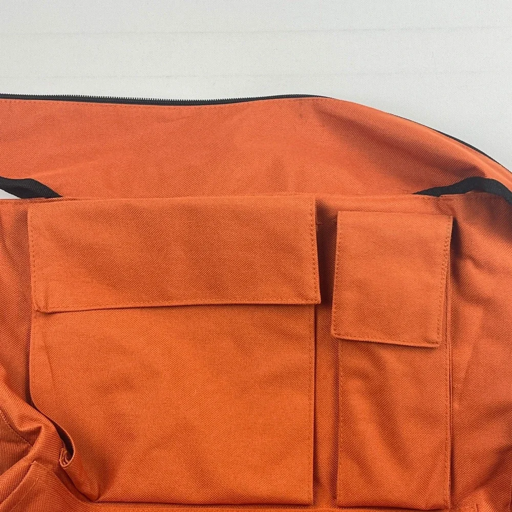 Eagle Good to Go Orange Travel Shoulder Bag Crochet Knitting Pockets Crafting